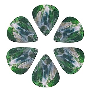 Lot de 6 médiators imprimés cascade dans la jungle avec boîte de rangement pour guitare acoustique et électrique - Les Beatles, Paul McCartney, John Lennon, RIngo Starr, George Harrison Lot de 6 médiators imprimés cascade dans la jungle avec boîte de rangement pour guitare acoustique et électrique – Image 4