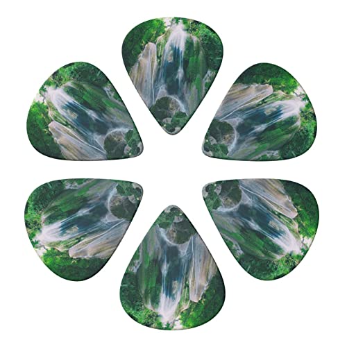 Lot de 6 médiators imprimés cascade dans la jungle avec boîte de rangement pour guitare acoustique et électrique - Les Beatles, Paul McCartney, John Lennon, RIngo Starr, George Harrison Lot de 6 médiators imprimés cascade dans la jungle avec boîte de rangement pour guitare acoustique et électrique – Image 5