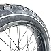 20''x4.0 Fat Bike Front Wheel Double Wall Rim with Puncture Resistant Tire All Terrain Bolt On and Hub 36x12G Spokes Black Alloy Aluminum Snow Bicycle Folding Fatbike Wheel Assembly