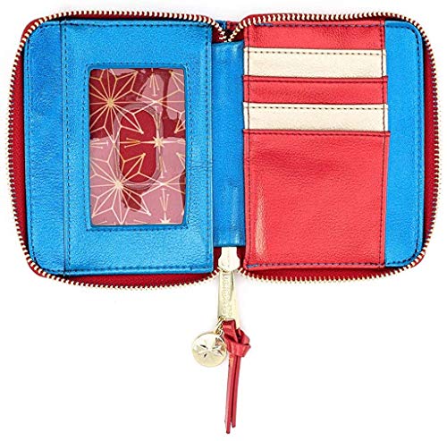 Loungefly x Marvel Classic Captain Marvel Metallic Zip-Around Wallet2