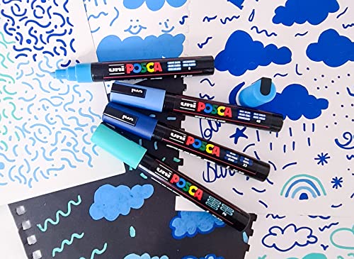 Posca PC-5M Paint Pen Set - 8 Pastel Colors, Water-Based Permanent Marker For Multi-Surfaces - View #4