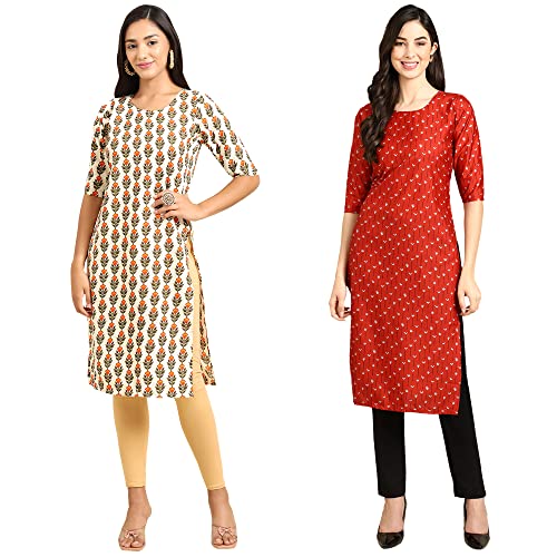 Image of Pinkmint Women's Crepe Regular Kurta