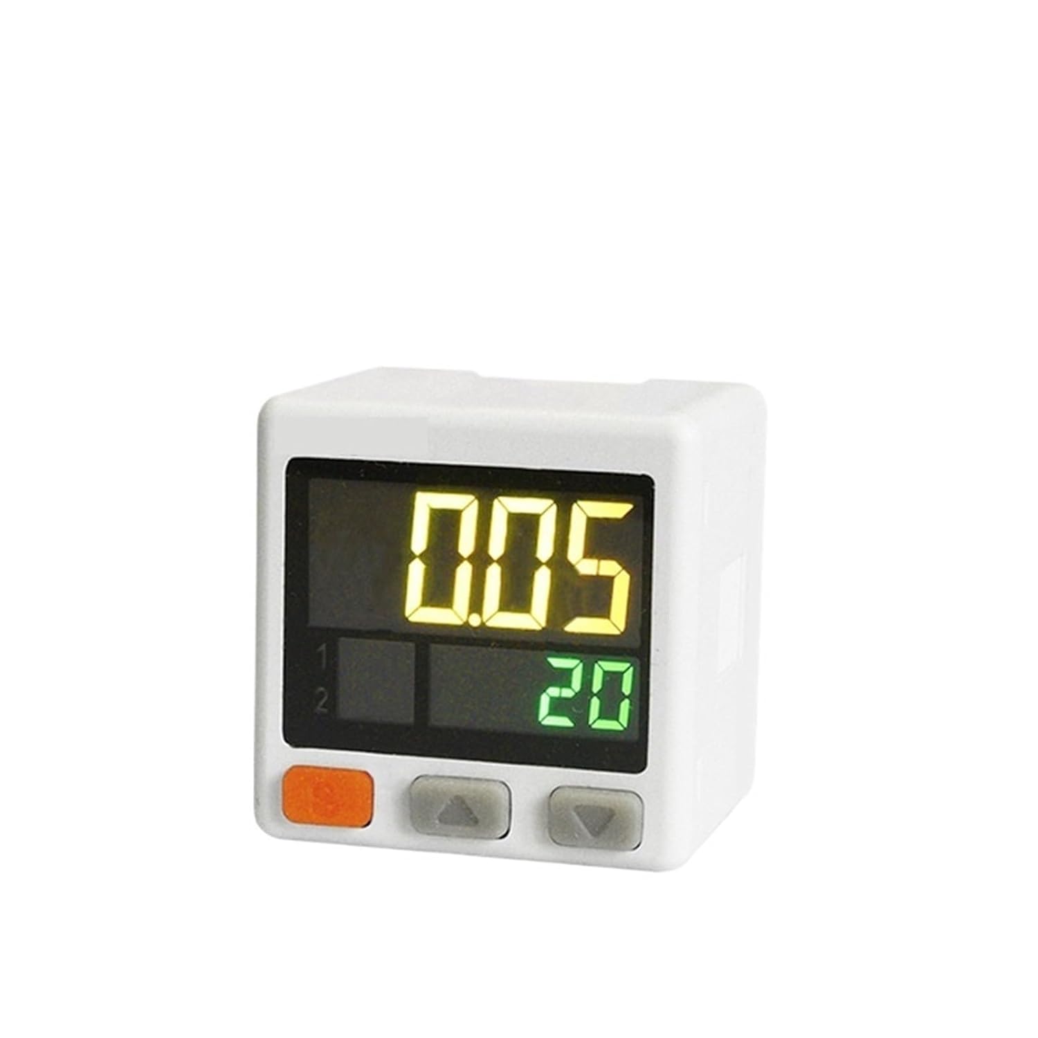 Close-up view of a single HH8BWL digital pressure switch showing its display and control buttons.