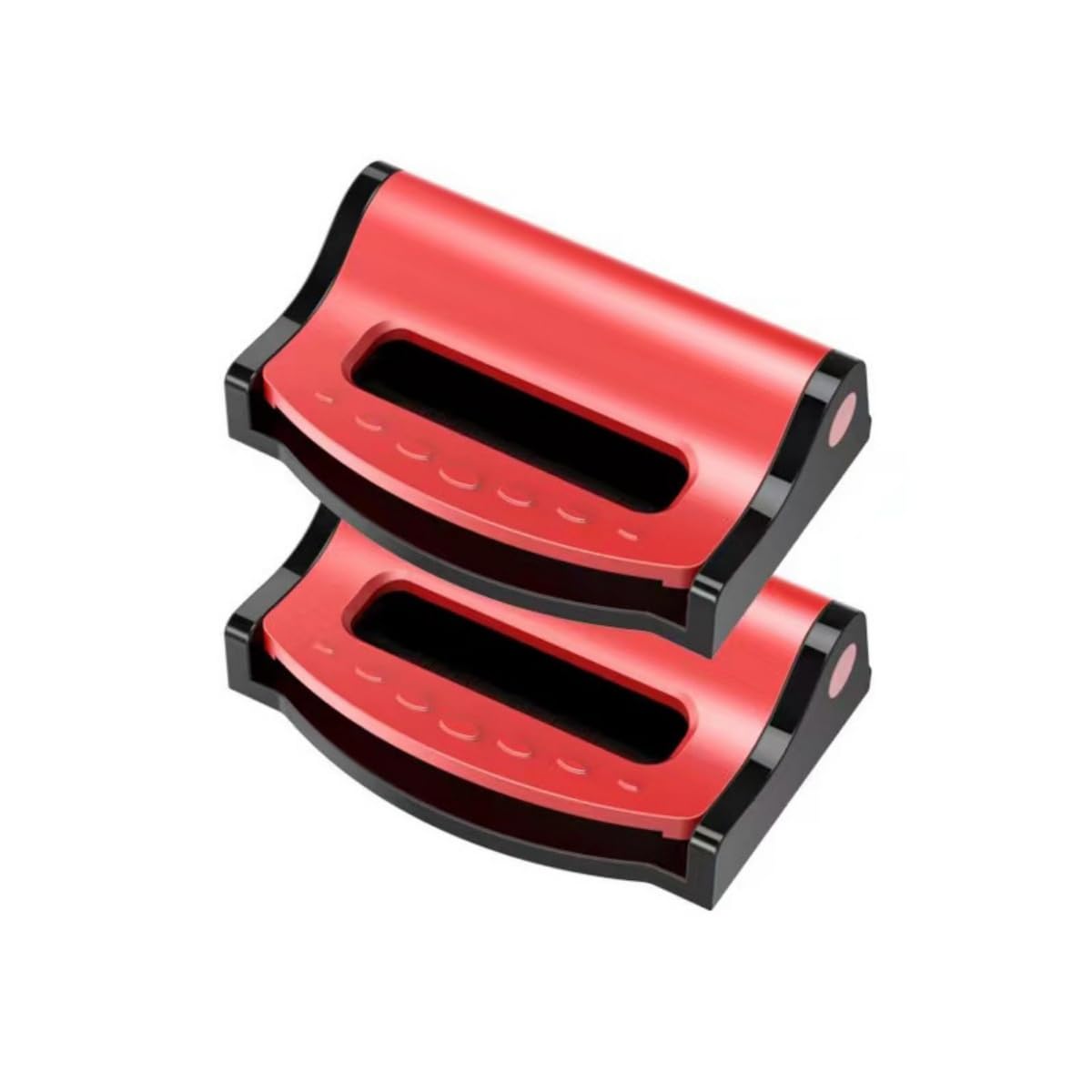 Woniyal 2 Pack Car Seatbelt Adjuster for Jaguar S-Type SType 1999-2007,Neck Shoulder Positioner Comfort Protector Plastic Lock Strap Clamp Tensioner Clips,Red