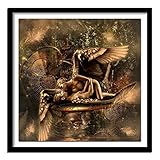 【💎 FULL DIAMOND PAINTING】Wir haben die Diamanten um 30% erhöht. Hochwertige Diamanten bedecken das gesamte Bild, einheitlich in Größe und Form. Das fertige Werk ist dreidimensionaler und lebendiger. Es sieht aus wie ein wunderschönes 5D-Kunstgemälde. Runde Diamanten machen den Produktionsprozess einfacher und arbeitssparender.