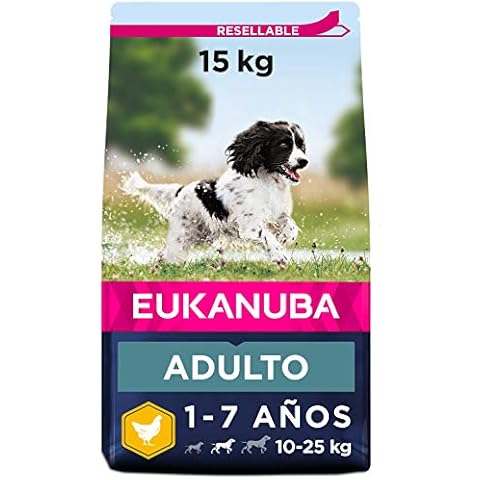 Eukanuba Alimento seco para perros adultos activos de raza mediana Cover