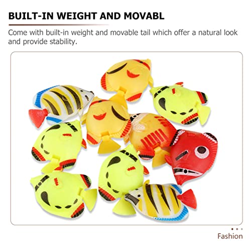 Toyvian 18Pcs Artificial Aquarium Artificial Aquarium Fake fish ornament Artificial Moving, Decorative Simulation - Image 2