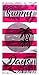 Produktbild Lashuma Strandtuch Las Palmas, Velours Badetuch Pink Weiß gestreift, Duschtuch 90x180 cm