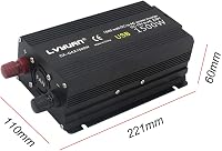 Cantonape 750W Feszültségátalakító 12V-230V - Autós Inverter EU Csatlakozóval és 2 USB Porttal Laptophoz, Kamerához, Okostelefonhoz 3