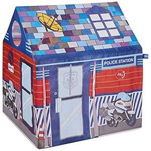 Amazon Brand – Jam & Honey theme Police Tent for kids[Blue]