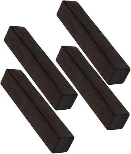 Sosoport Pisapapeles de caligrafía de madera, 4 piezas, peso rectangular, caligrafía decorativa, pisapapeles para escribir pintura