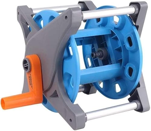 散水用ホースリール コンパクトホースリール水道管ラック、壁掛け 、手動ガーデン洗車室水道管巻き取りブラケット、21.5x22x27 Cm(Style 1)