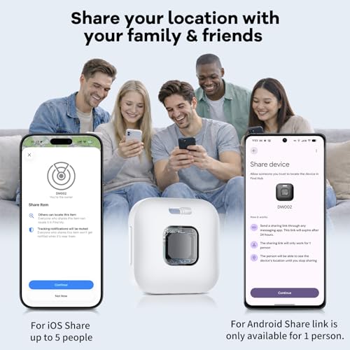 Image of Hoxe Air Tracker Tags-4 Pack for iOS & Android, Smart Tag for Key, Bag, Pet