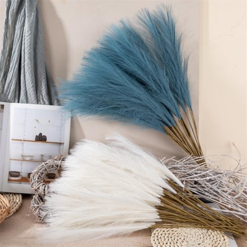 Ramo Artificial Pampas Grass Grande 10 Piezas Colorido miniatura 4