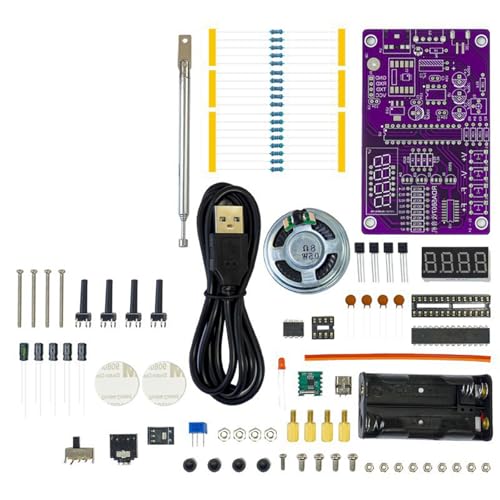 Kit de sintonizador de radio y electrónica para crear tu propio receptor en casa