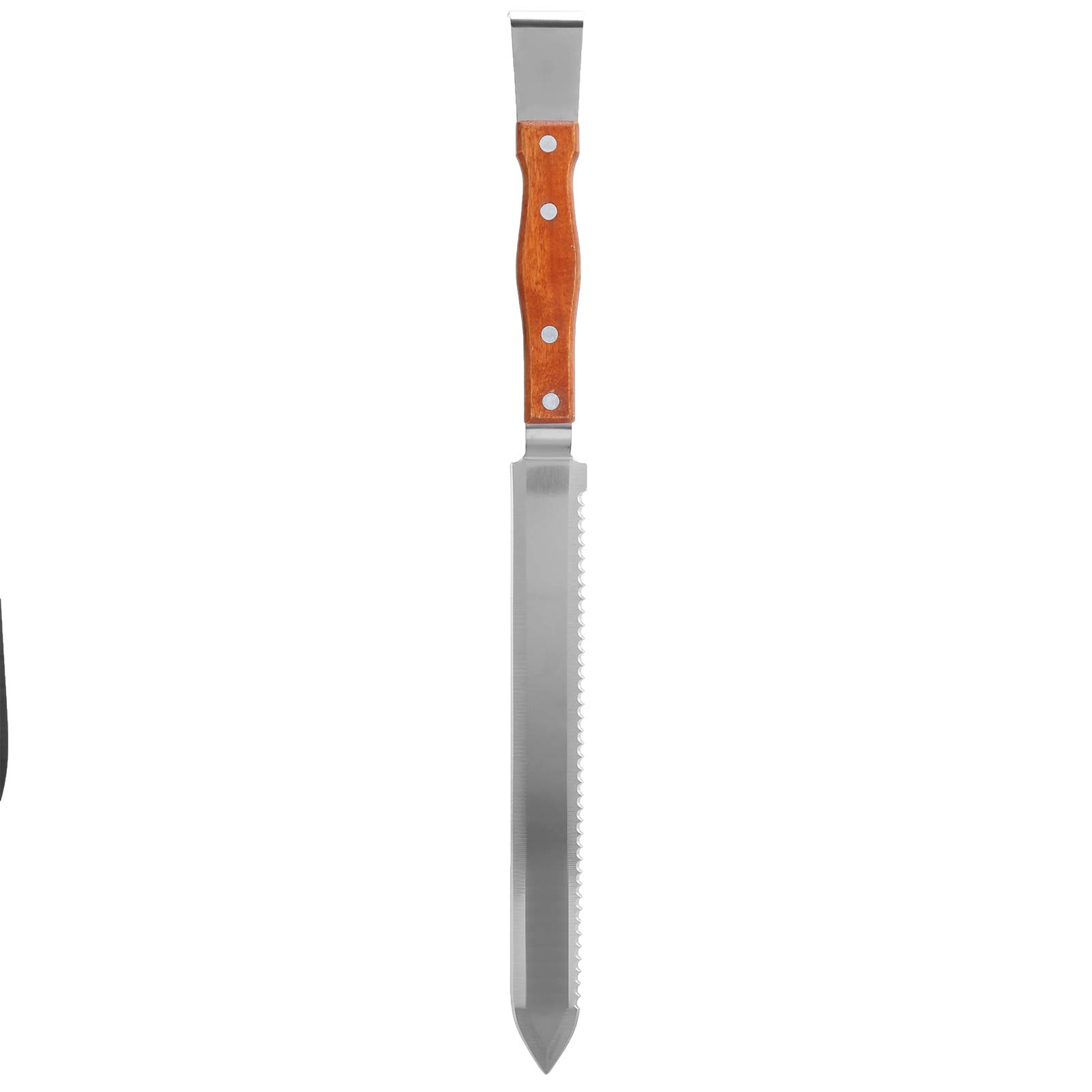 Uncapping Knife, Honey Knife Decapper Honey Cutter with Wood Handle for Honey Collection