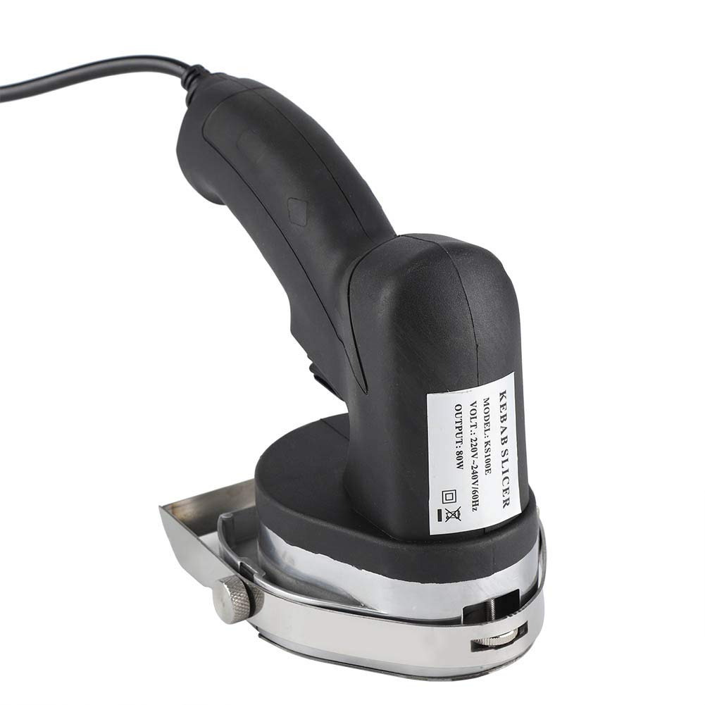 Cuchillo de Kebab Eléctrico, Cortador de Kebab Eléctrico de Alta Eficiencia y Fácil de Limpiar Cuchillo de Barbacoa de Mano Operación Flexible Hoja de Rueda de Kebab para Todo