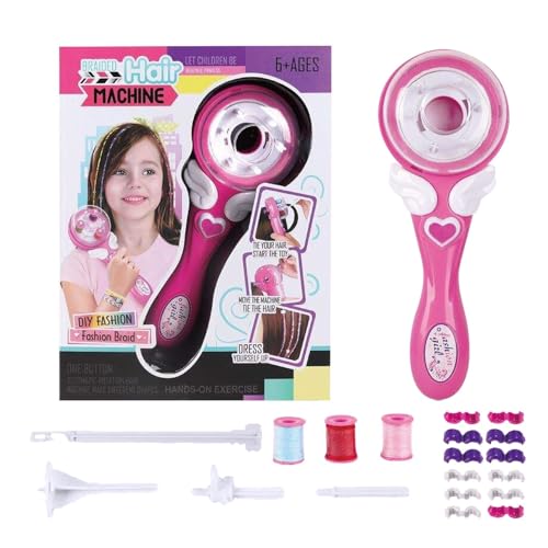 電気編み機、電気編み機,電動編み機自動ヘアブレイダーキット | 5 から 15 歳の十代の女の子のための簡単な多機能美容ファッション サロンのおもちゃキット
