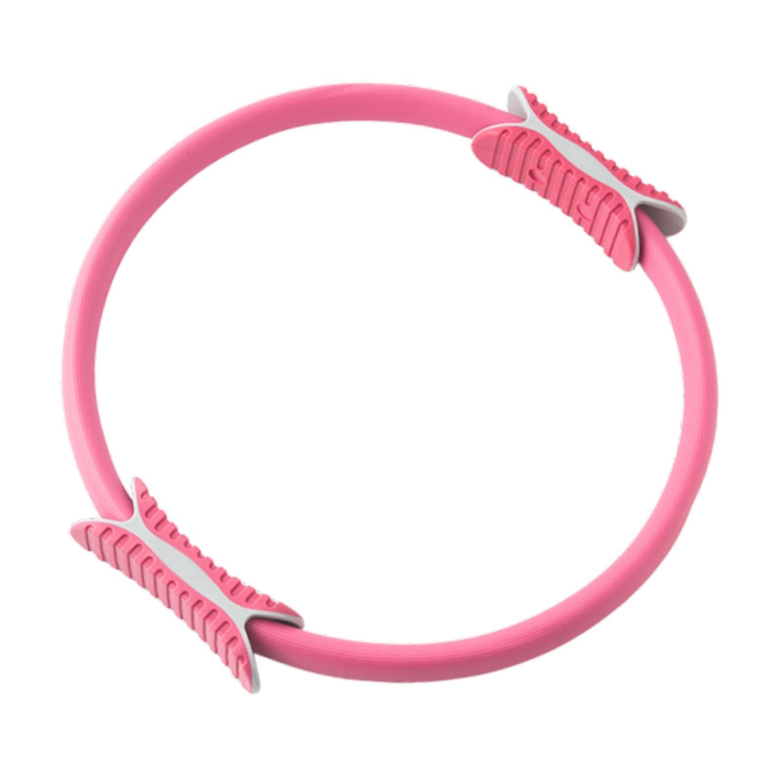 Pilates Ring Circle Portable Non Slip Women Fitness Ring for Waist Legs Arms Pink-picture-30
