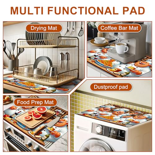 Image of HOMETITUTE Stove Covers 28x20 Chef Diatomite Heat Resistant Mat