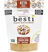 Wholesome Yum Besti natural sugar substitute - Brown monk fruit sweetener with allulose (keto)
