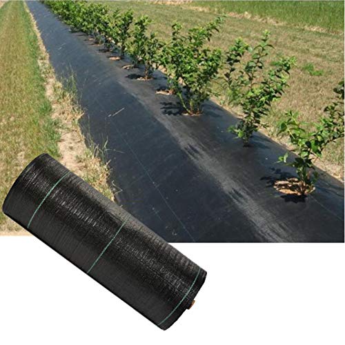 Preisvergleich Produktbild MAHFEI Garden Unkrautvlies, Langlebig Und Strapazierfähig Unkrautfolie Umweltfreundlich Mulchvlies Einfache Einstellung Für Blumenbeete Gewebelandschaft Bodendecker (Color : Black, Size : 1x200m)