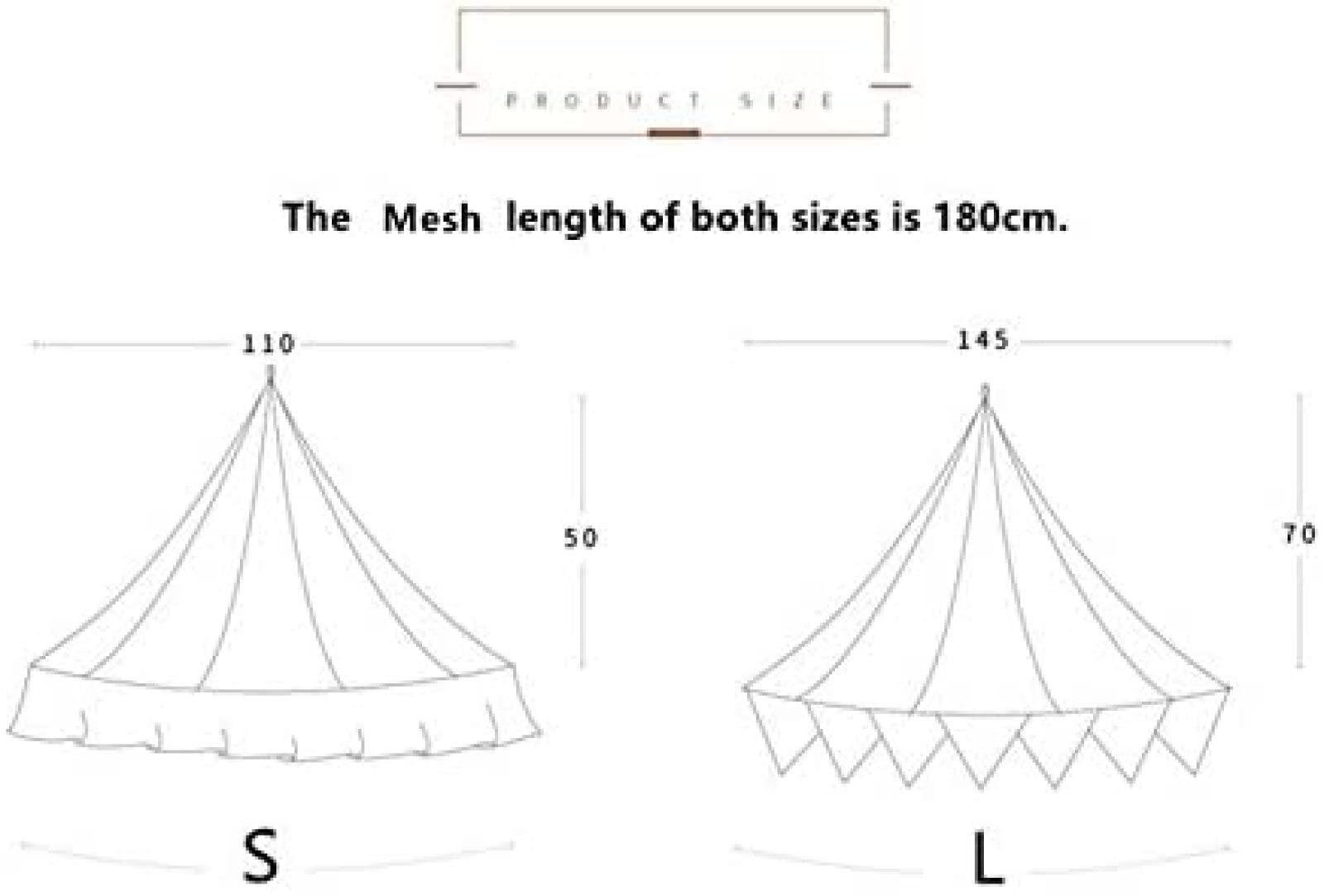 Mosquitera para cama, tienda colgante de cúpula grande para el hogar, viajes y uso al aire libre