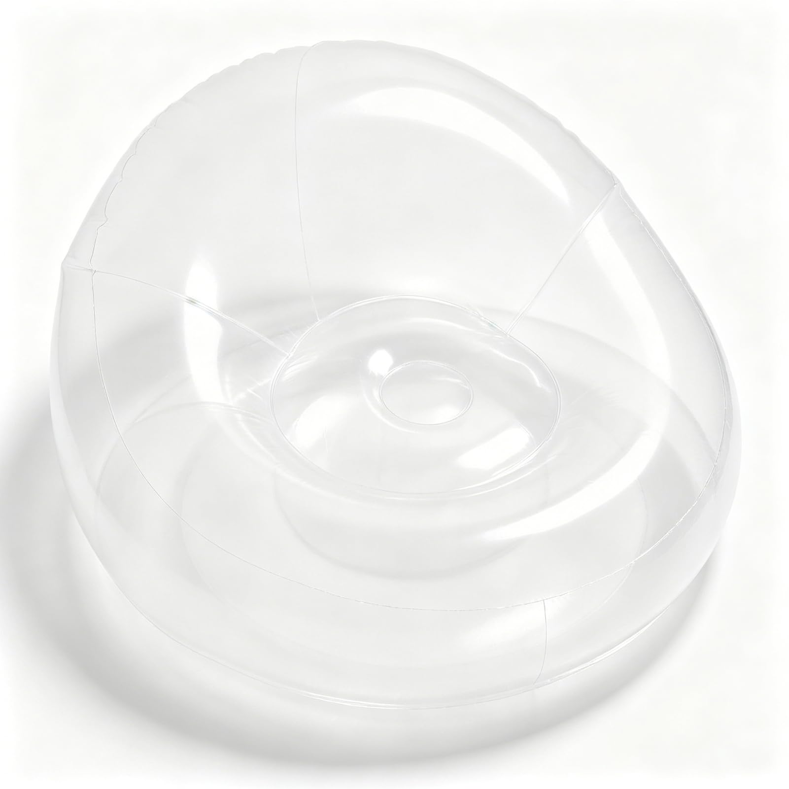 Sxhlseller Transparenter Aufblasbarer Sessel, Klarer Luftsofa Sitzsack für Innen & Außen, Ergonomisch, Leicht Tragbar, für Garten, Party, Strand, Pool, Camping, Schlafzimmer