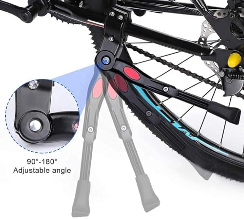 Image of Leosportz Cycle Stand for Bicycle - Adjustable Bike Kickstand of Aluminum Alloy | Mountain, MTB, Fat Bikes Stand (Kickstand)