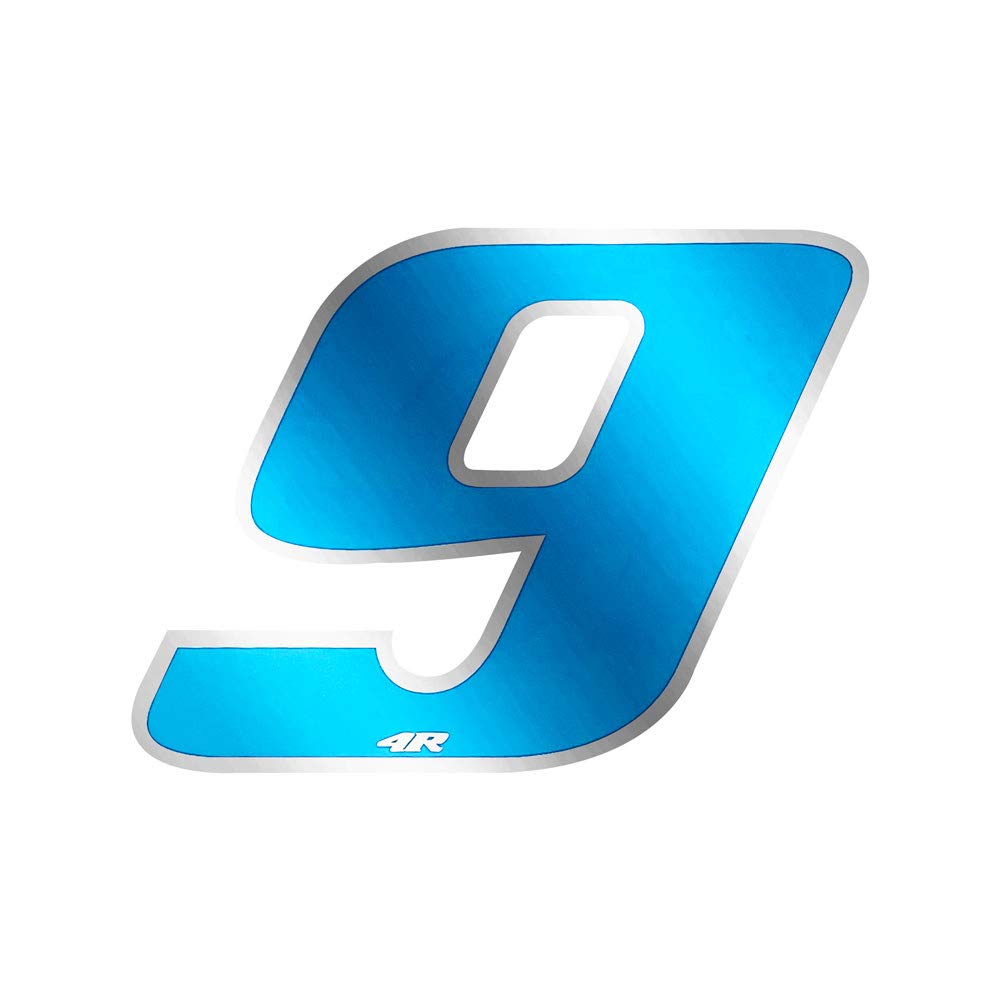 Quattroerre Racing Number 9 Anodized Mini, Blue