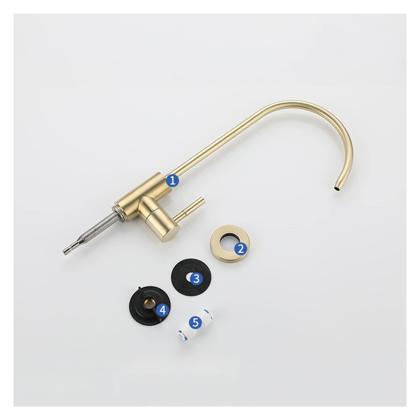 Filtro de Agua de Cocina de Acero Inoxidable Grifo de Agua Potable Grifo Reverso de ósmosmos de Agua Potable