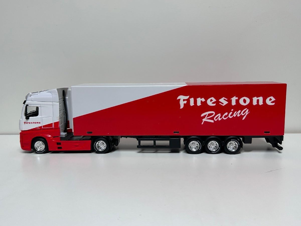 Amazon | burago 1/43 Mercedes Benz Actros トレーラー Firestone