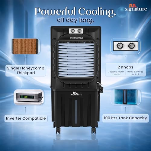 Image of RR Signature GRANDEUR PLUS Desert Air Cooler 100 LTR 【Dark Grey】