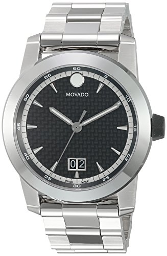 Movado Casual Reloj de Acero Inoxidable de los Hombres de Cuarzo Suizo, Color: Silver-Toned (Modelo: 0607050)