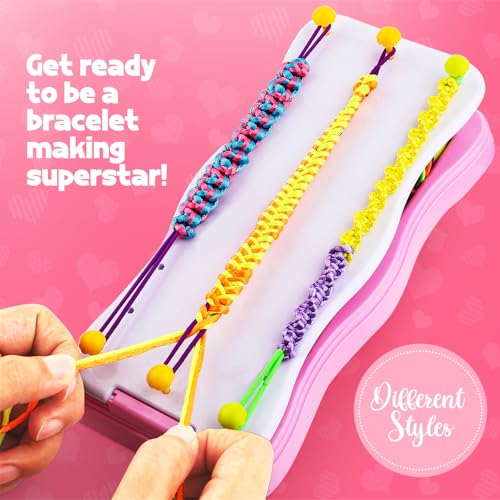 Daisiki FBK001 Friendship Bracelet Kit & Rubber Bracelet Making Kit For Teen Girl Gifts Trendy Stuff, 6 7 8 9 10 11 12 Year Old Girl Birthday Gift, Popular String Maker Toys thumb #4