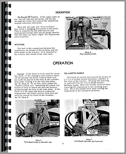 Farmall 340 Tractor 2 Point Hitch Operators Manual (Farmall)