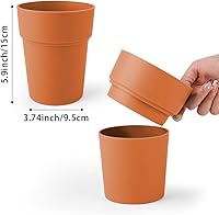 Vista 48 de Maceta con compartimento oculto seguro y secreto, ocultador de llaves secretas, oculta una caja fuerte secreta para llaves (negro 2)