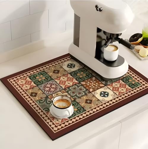Image of Arviz Welcome Doormat for Home Entrance, Bathroom Door Mat, Anti Slip Water Soaking Floor Mat, Anti-Slip Absorbent Kitchen Accessories & Door Mat for Bathroom Balcony Door & Coffee Machine
