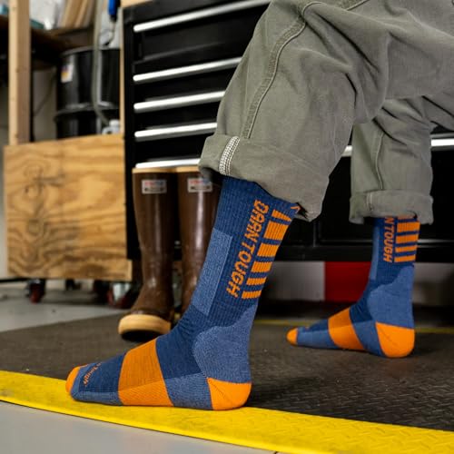 Darn Tough Vermont Backbone Boot Socks for Men, Midweight Work Boot Socks with Cushion & Padded Shin, Style 22074