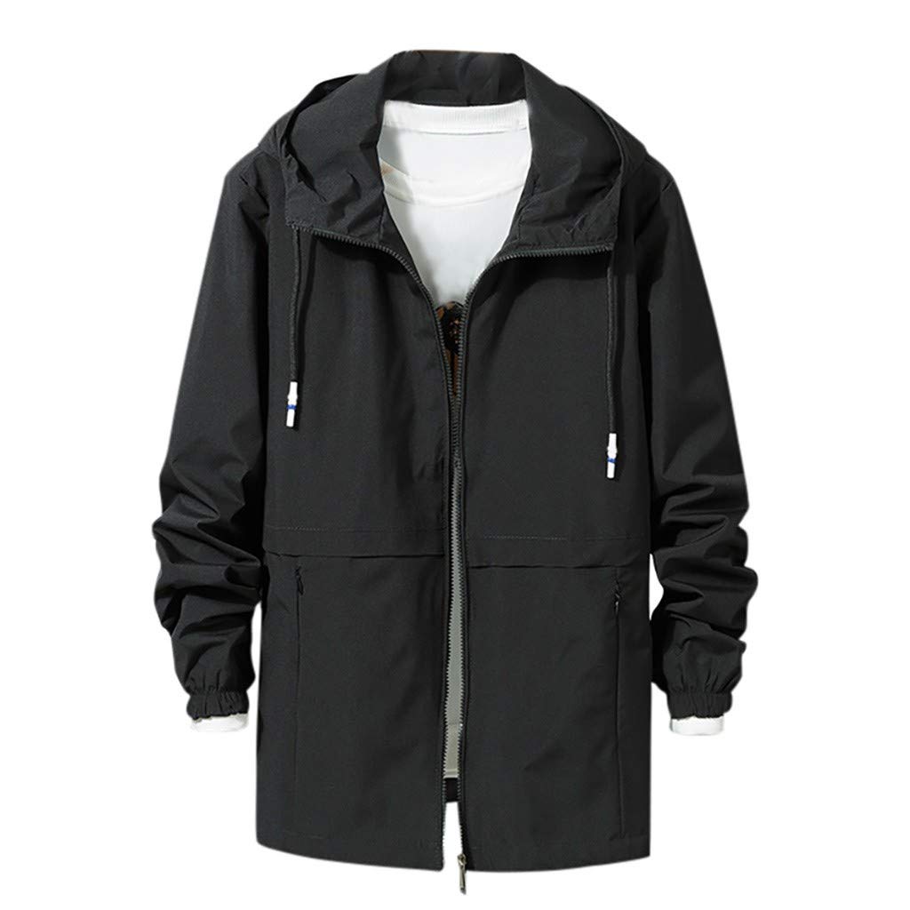 HOTSELL〔☀ㄥ☀〕Men's Mid-Weight Waterproof and Breathable Jacket Minimalist Jacket Hardshell Rain Jacket Hooded, Windproof, Waterproof and Breathable