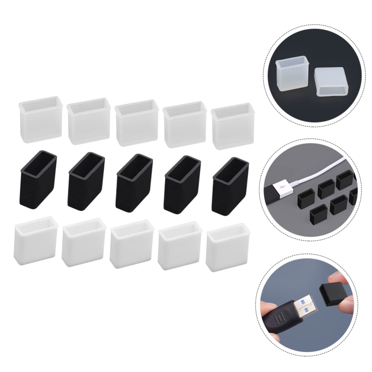 Bouchons De Protection USB-C Et Jack 3,5 Mm - Lot De 2 Argenté - Anti-Poussière Pour Smartphones Et Tablettes