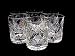 Russian Cut Crystal Scotch Whiskey Vodka Rocks Glasses Old Fashioned Vintage