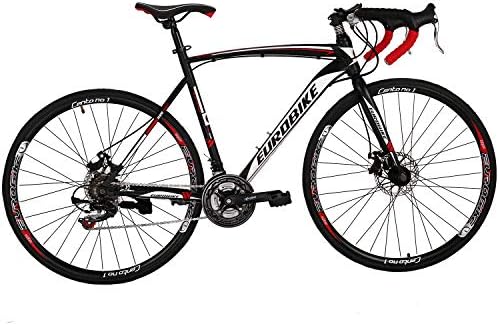 Eurobike Road Bike 700C Wheels 21 Speed Disc Brake Bicycle 54cm/Medium Frame Size