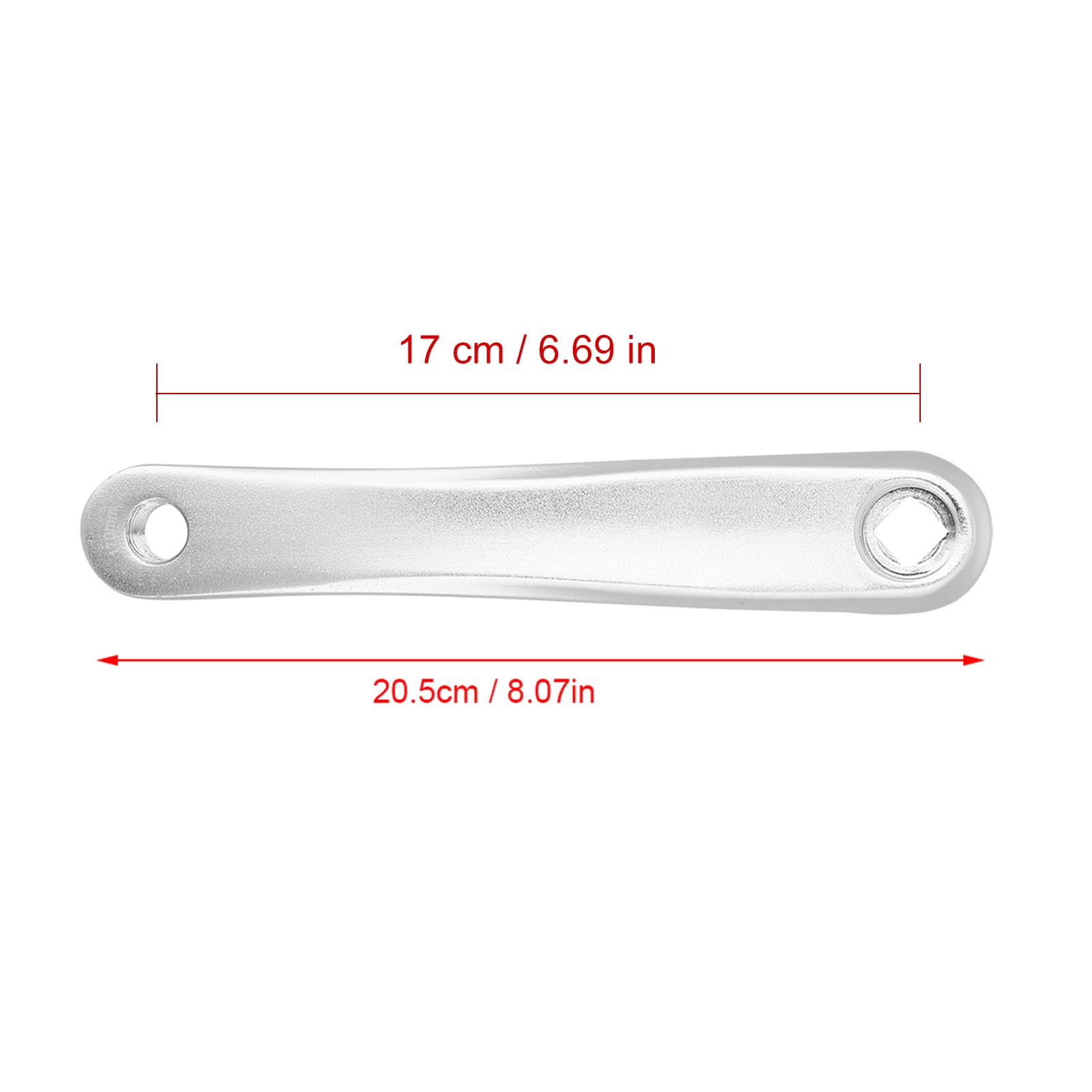 Pedivella per Bici da 170 mm Guarnitura a Singola velocità Sinistra in Lega di Alluminio per Mountain Bike Bici da Strada
