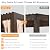 Domi 10x12 Aluminum Outdoor Louvered Pergola with Curtains and Netting