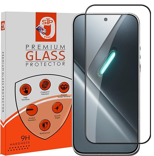 Image of STP FEEL Premium HD+ Tempered Glass Screen Protector Guard Compatible For Oneplus N6X 5G (6.8 Inch, Pack of 1) | Edge to Edge Coverage With Easy to installation kit for Smartphone