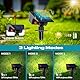 kolpop [4 Stück/ 77 LEDs Solarstrahler für Außen Garten, 3000K Warmweiß Solar Strahler, IP65 Wasserdicht, 3 Modi, 800LM Solarleuchten, Dusk to Dawn Solarlampen für Hof Bäume Weg Outdoor Pflanzen