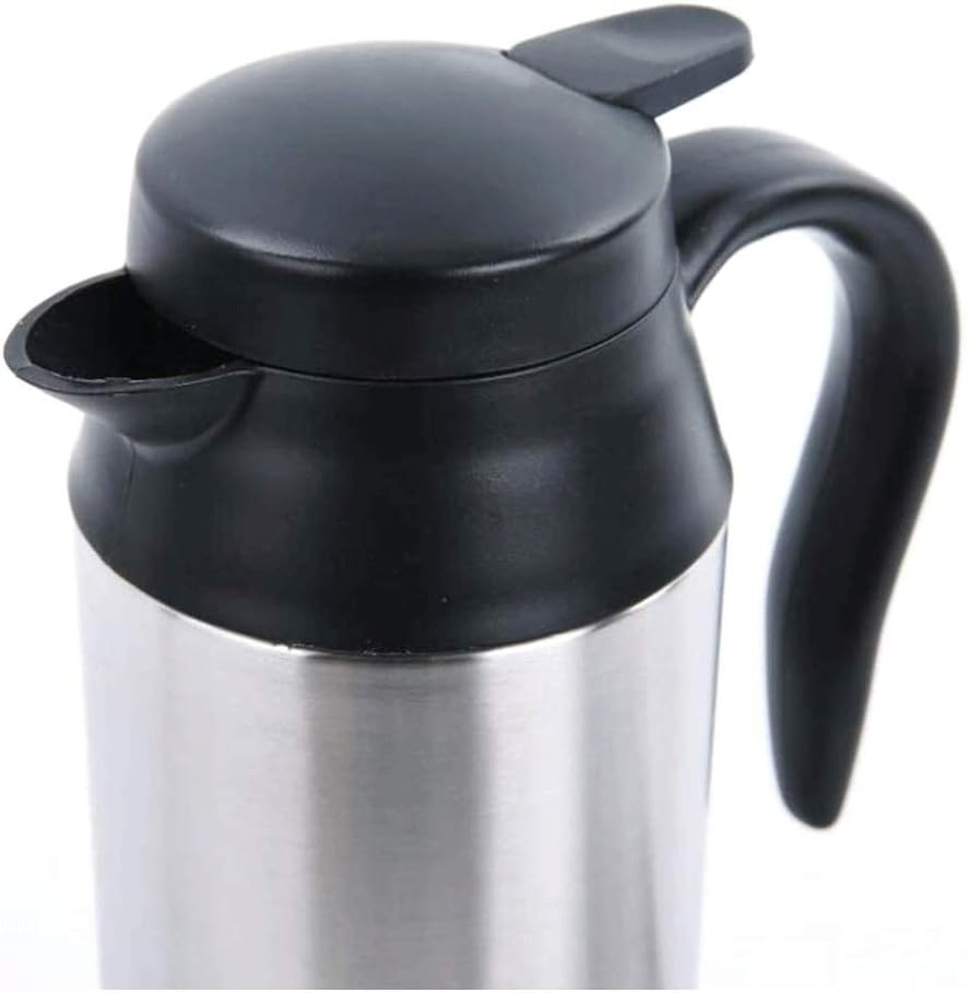 Smart Electric Heated Travel Coffee Mug for Car Stainless Steel Travel Coffee Mug Cup Heated Mug with Handle for Heating Water, Coffee, Tea Milk