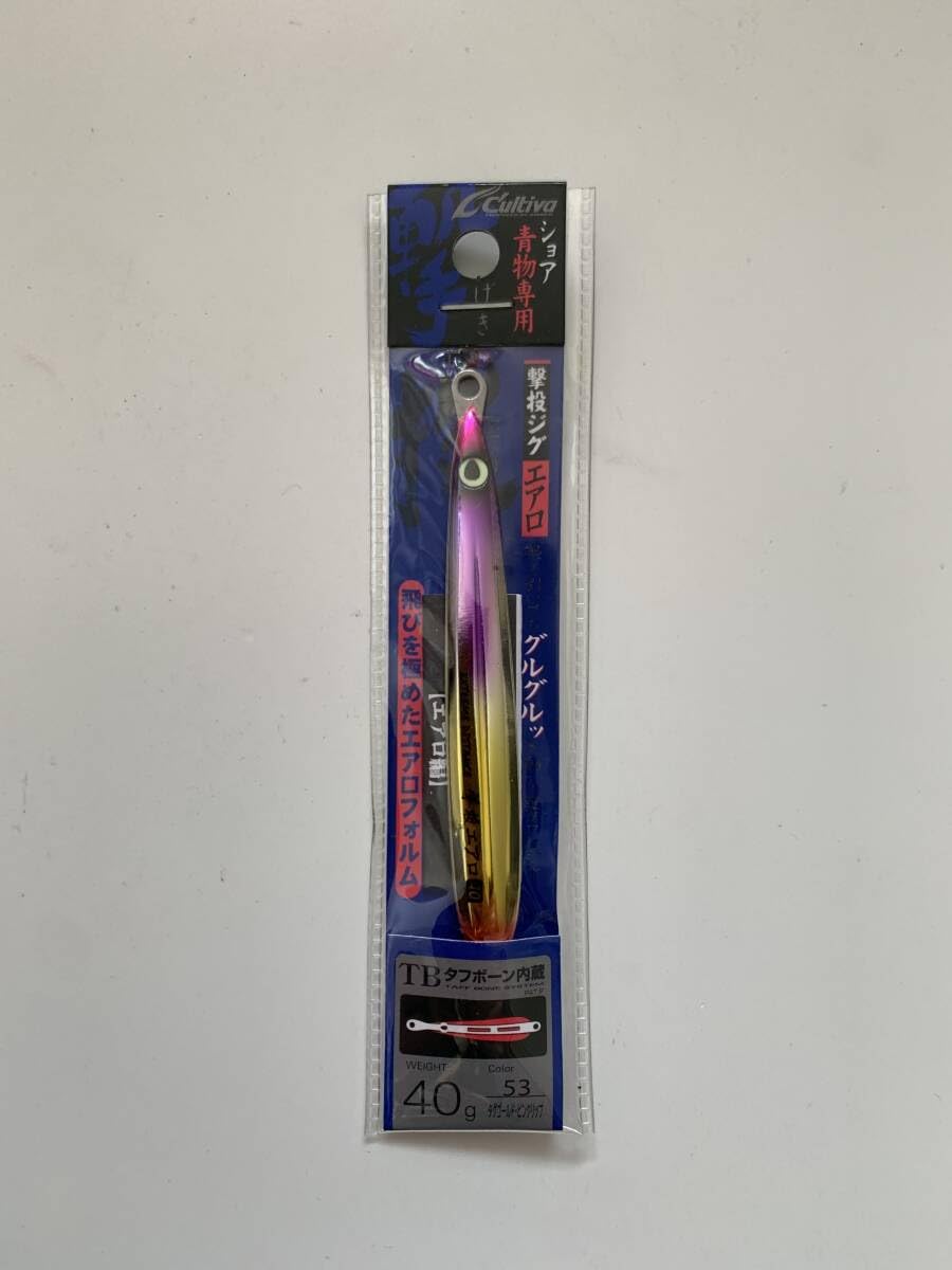 Amazon.co.jp: カルティバ 撃投ジグ エアロ 40g 53 タグゴールド