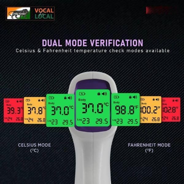 Image of Intex Thermosafe Non-contact FDA Approved Digital Infrared Thermometer Temperature Gun -32C to 42C(89.6-109.4℉) with LCD Display